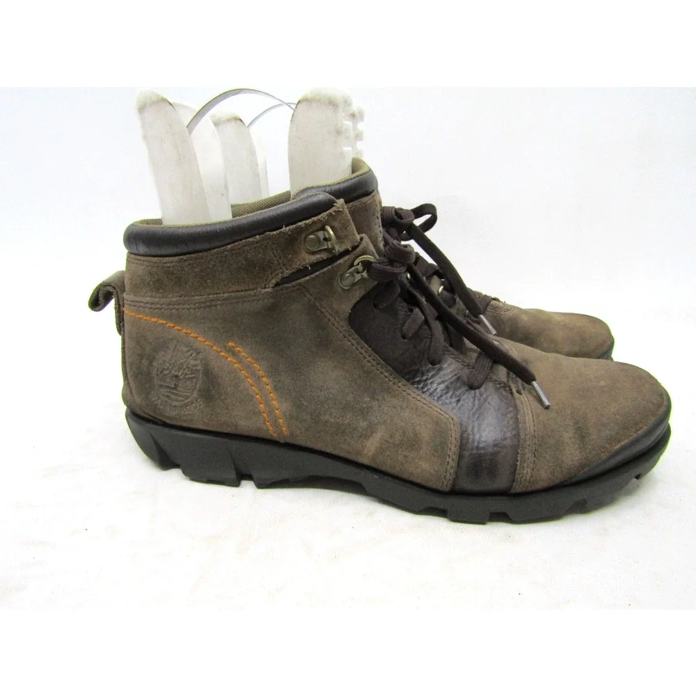 Timberland Mens Size 11.5 M Brown Leather Lace Up Ankle Hiking Boots
